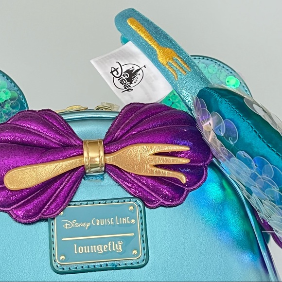🧜‍♀️🚢 Loungefly The Little Mermaid Disney Cruise Line mini backpack